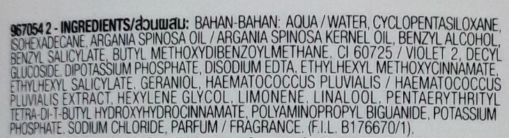 Garnier Micellar Oil Infused Cleansing Water Ingredients