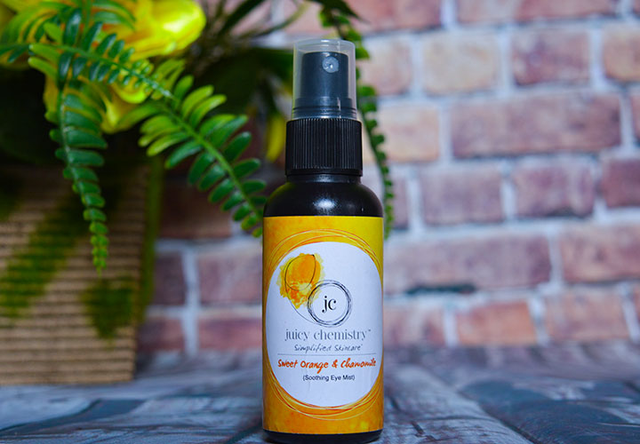 Juicy Chemistry Sweet Orange and Chamomile Soothing Eye Mist Review
