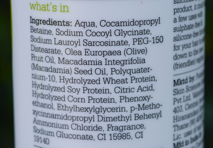 Plum Olive and Macadamia Healthy Hydration Shampoo Ingredients
