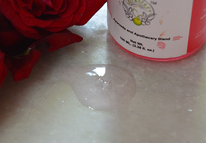 Greenberry Organics Rose and Jojoba Oil Face Wash Texture