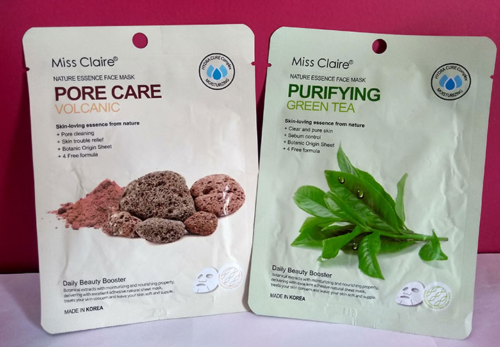 Miss Claire Nature Essence Face Masks Review