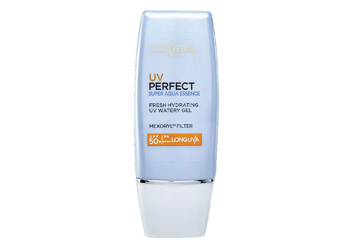Best Sunscreens in India LOreal Paris UV Perfect Super Aqua Essence SPF 50+ PA++++