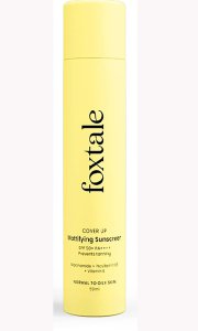 Foxtale Coverup Mattifying Sunscreen SPF 50+ Best Matte Sunscreen in India for All Skin Types