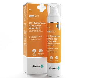 The Derma Co 1% Hyaluronic Sunscreen Aqua Gel With Spf 50 Best Sunscreen in India which is Popular among All Ages of Women