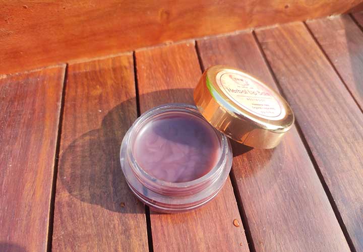 The Natural Wash Beetroot Herbal Lip Balm Swatch