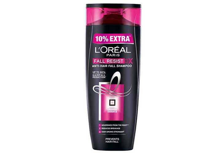 Best Anti Hair Fall Shampoos in India L’Oreal Paris Fall Repair 3X Anti-Hair Fall Shampoo