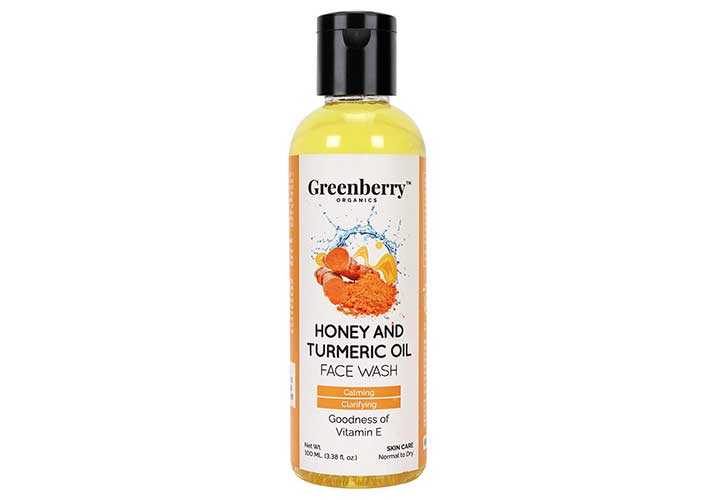 Greenberry Organics Honey and Turmeric Oil Face Wash Best Face Wash for Dry Skin in India