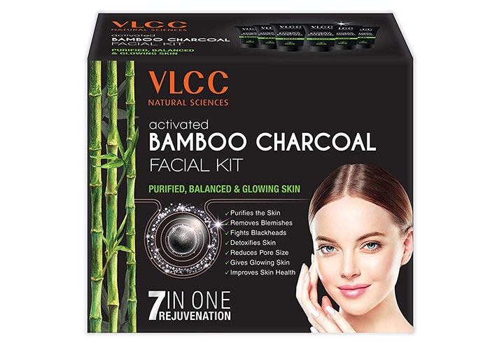 VLCC Activated Bamboo Charcoal Facial Kit Best Facial Kit for Men