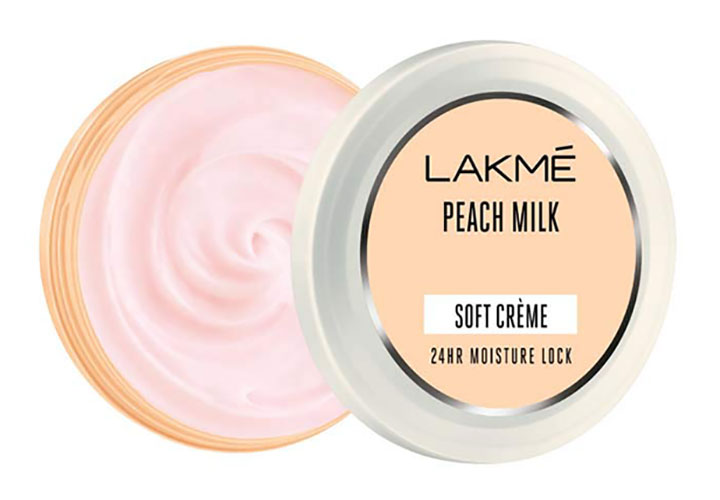 Lakme Peach Milk Soft Creme Moisturiser Best Moisturisers in India for Dry Skin
