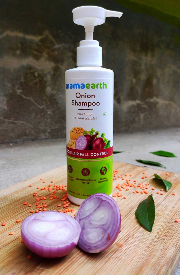 Mamaearth Onion Hair Shampoo for Reduce Hairfall 400ml