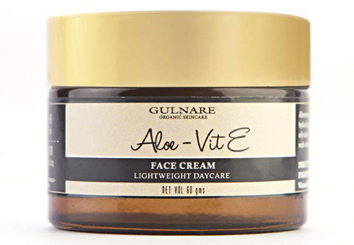 Gulnare Aloe and Vit E Face Cream Best Chemical Free Moisturizers in India