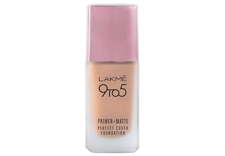 lakme 9 to 5 primer matte perfect cover foundation Best Affordable Foundations in India