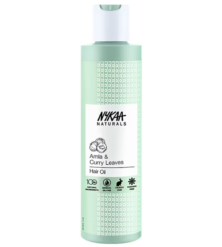 Nykaa Naturals Amla and Curry Leaves Hair Oil Best Nykaa Haircare Products