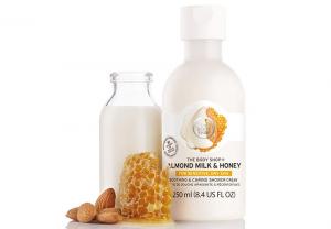 The Body Shop Almond Milk & Honey Soothing & Caring Shower Cream Best Body Wash in India for Sensitive Skin