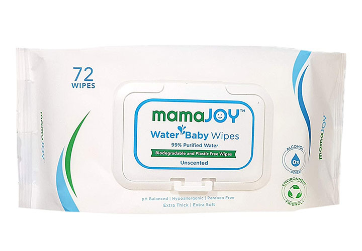 mamaJOY Water Baby Wipes Best Unscented Baby Wipes