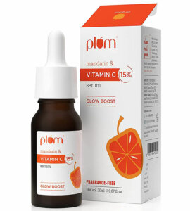 Plum 15% Mandarin and Vitamin C Serum the Best Vitamin C Serum in India for Hyperpigmented and Dull Skin