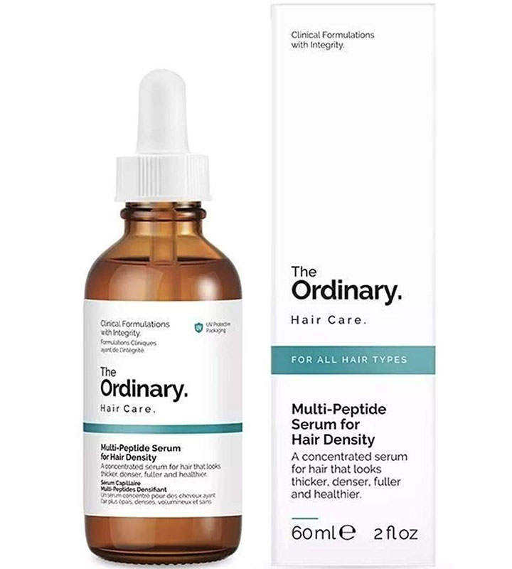 I tried The Ordinary hair serum to improve growth