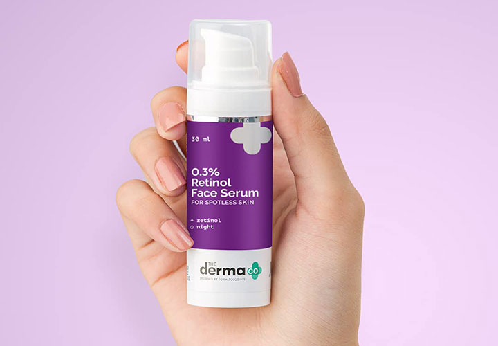 The Derma Co. 0.3% Retinol Face Serum Affordable Retinol Serum in India Dermatologically Certified