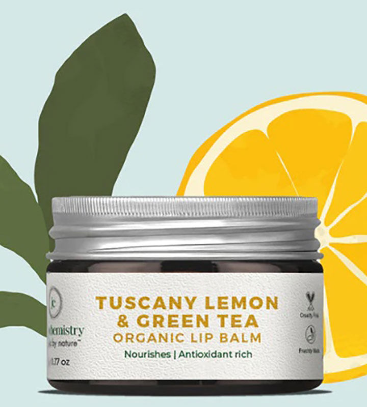 Juicy Chemistry Tuscany Lemon and Green Tea Lip Balm