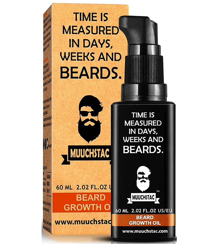 Muuchstac Men’s Herbal Beard Growth Oil Best Natural Beard Oil in India