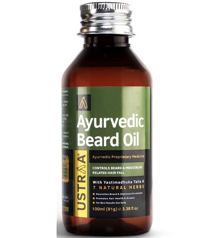 Ustraa Ayurvedic Beard Growth Oil Best Natural Beard Growth Oil in India