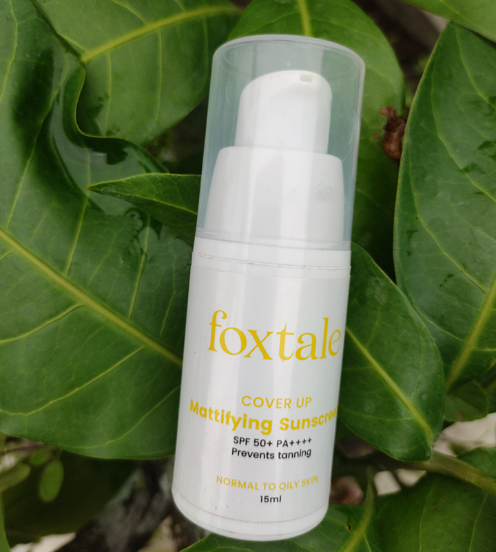 Foxtale Coverup Mattifying Sunscreen SPF 50+ PA++++