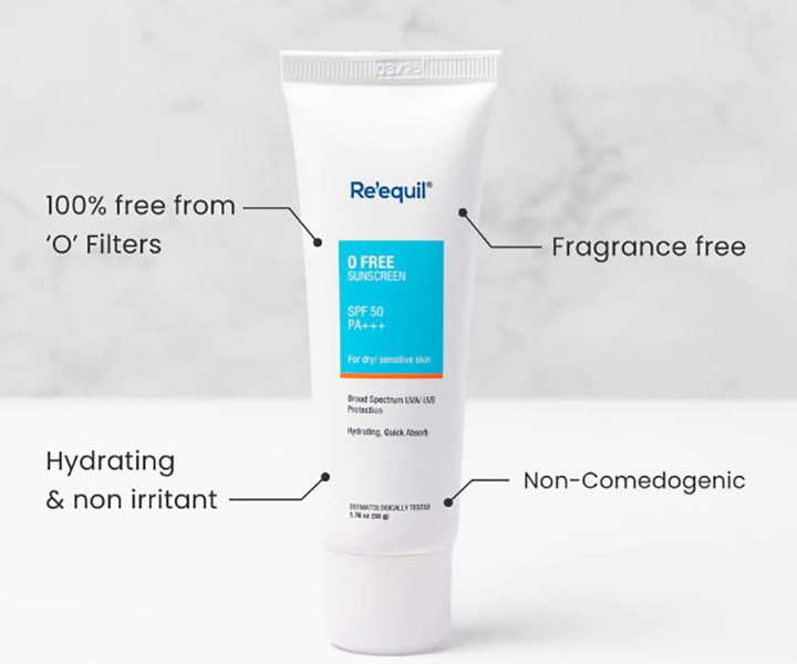 Features of Newly Launched Re'equil O Free Sunscreen