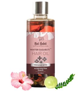 Nathabit Hibiscus Amla Winter Dasabuti Hair Oil Best Hair Oil in India for Hair Growth