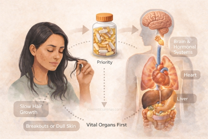 Why the Body Does Not Prioritise Skin & Hair (And Why Supplements Feel Slow)