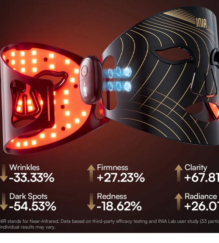 INIA GLOW Wireless Red Light Therapy Mask Review
