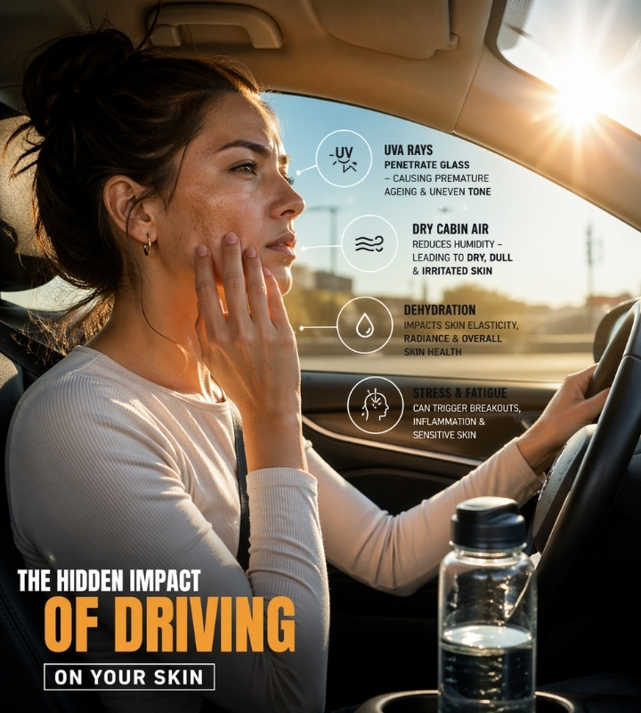 How Driving Affects Your Skin