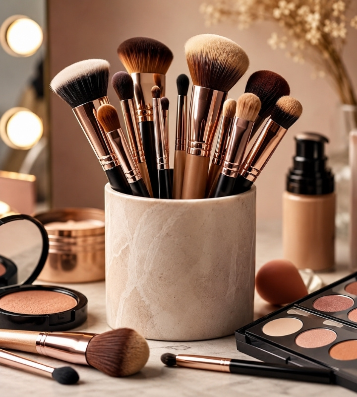 5 Common Makeup Brush Techniques to Avoid