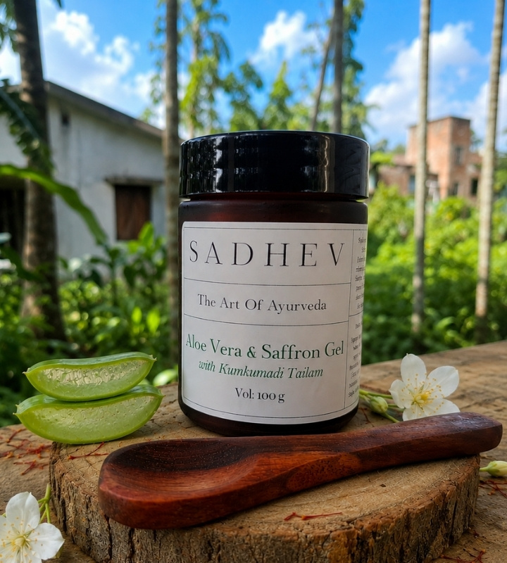 Sadhev Aloe Vera and Saffron Gel with Kumkumadi Tailam Review with Ingredient Analysis