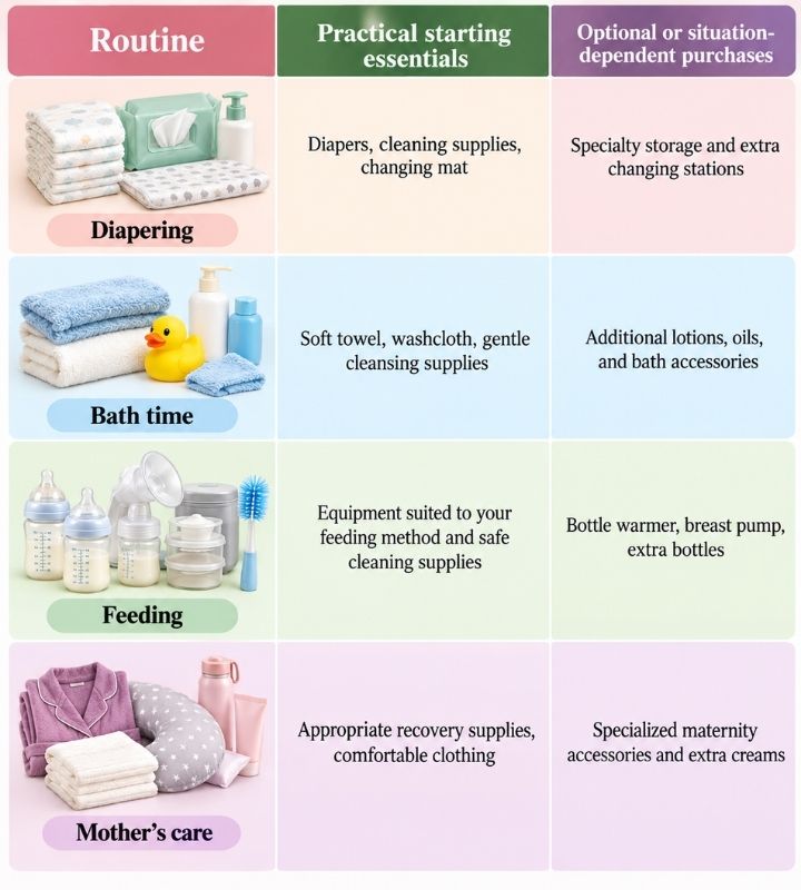 How to separate everyday necessities from optional purchases